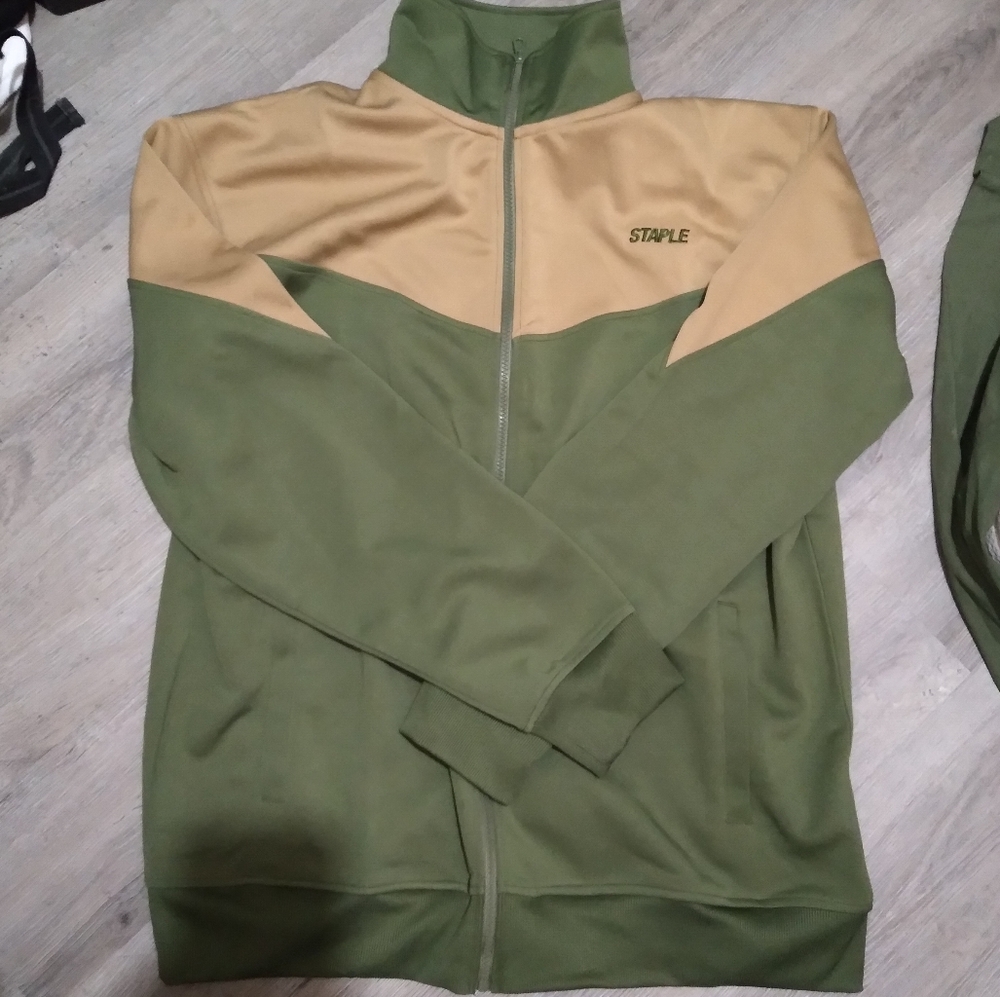 STAPLE | Long Sleeve Zip-Up Track Jacket/XL